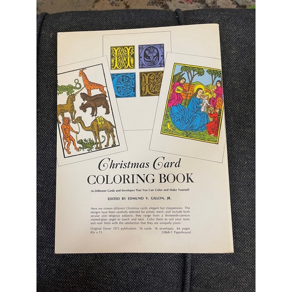 1972 Christmas Card Coloring Book With Envelopes Included - Picture 2 of 8